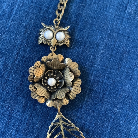 Brass Embellished Necklace - Picture 3 of 5